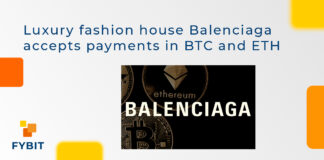 Balenciaga accepts BTC and ETH