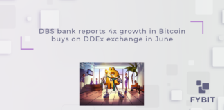 Crypto investors bought four times more Bitcoin on DBS Bank’s DDEx in June than in April 2022 as BTC price dipped below $20,000.