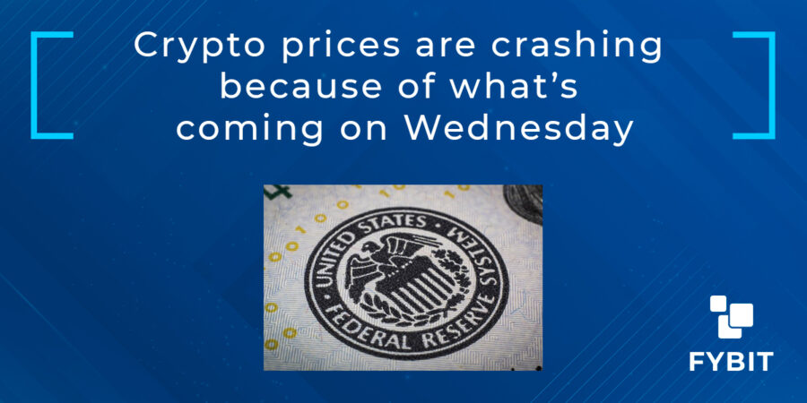 Crypto prices are crashing because of what’s coming on Wednesday ...