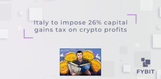 The 26% capital gains tax will be imposed on cryptocurrency trading profits larger than 2,000 euros ($2,062).